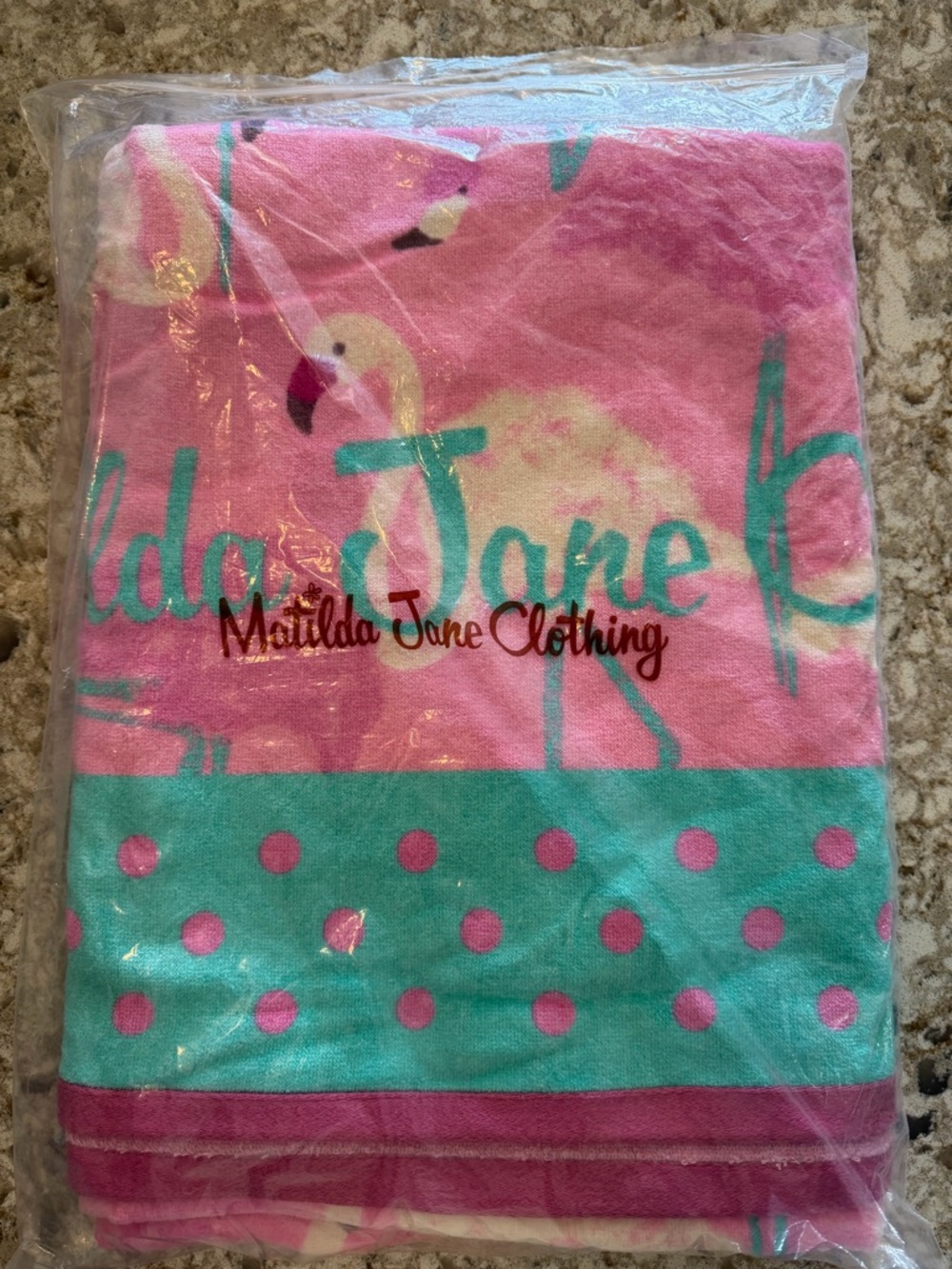 Matilda Jane Pink Flamingo Beach Towel